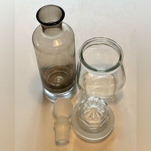 3/25$ Glass Containers, Set of 2